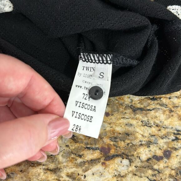 Twin Set by Simona Barbieri Viscose Blend Trim Cardigan In Black Size S - Picture 5 of 8